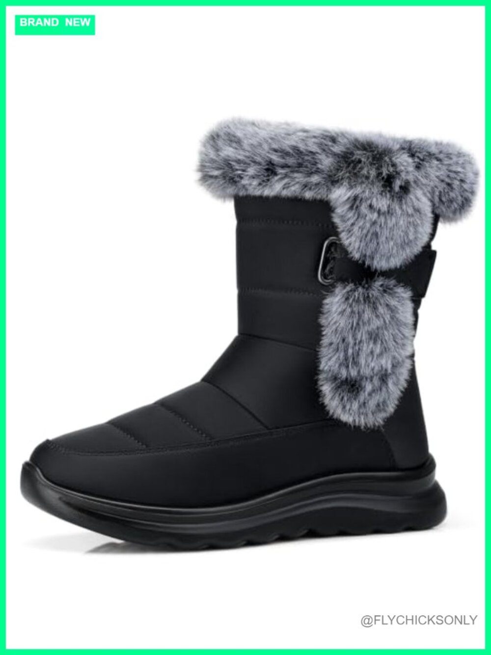 Warm Winter Boots for Women Snow Comfortable Casual Walking Boot Plush Lined